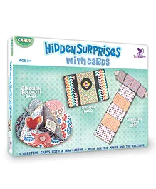 Toykraft Hidden Surprises DIY Card Making Activity Kit - Multicolour