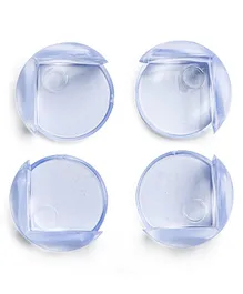 Round Shape Clear Corner Guards Pack of 4 - Transparent