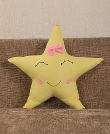 My Gift Booth Stars Shaped Cushion - Yellow