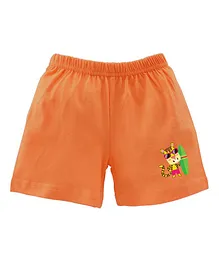 BRATMA Tiger Printed Shorts - Orange