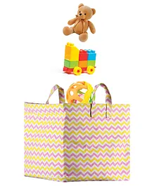 POLKA TOTS Canvas Portable Toy Storage Bags Clothes Organizer Baskets - Zic Zac