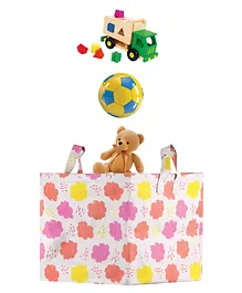 POLKA TOTS Canvas Portable Toy Storage Bags Clothes Organizer Baskets - Cloud
