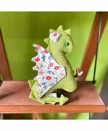 Pintucloo Dragon Soft Toy Green- Height 22.86 cm