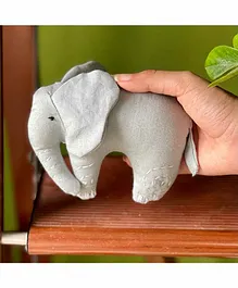 Pintucloo Elephant Soft Toy Grey - Height 10.6 cm