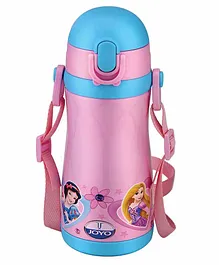 Joyo Disney Princess Cool Star Stainless Steel Vacuum Insulated Sipper Bottle Pink - 450 ml