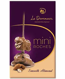 Le Divinoir Pure Smooth Chocolate with Roasted Almond - 80gm (8 pieces)