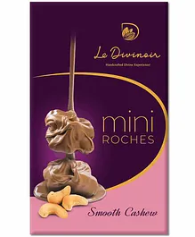 Le Divinoir Pure Smooth Chocolate with Roasted Cashew - 80 gm(8 pieces)
