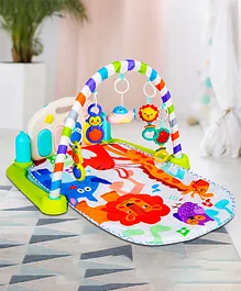 Baby Moo Jungle Party Piano Activity Play Gym With Bluetooth - Green Multicolour