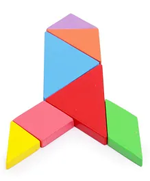 OPA Toys Magnetic Tangram Puzzle With Hidden Neo Magnets Multicolor - 