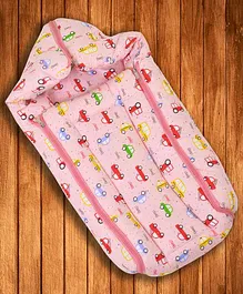 JIN Baby Sleeping Bag Car Print - Pink