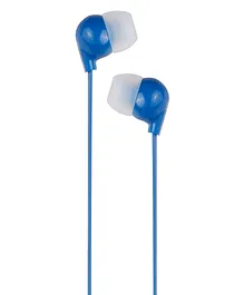 Lexingham Tangle Free Metallic Blue Ear Phones - Blue 