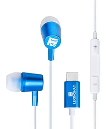 Lexingham Premium Earphones with USB-C Plug - Blue