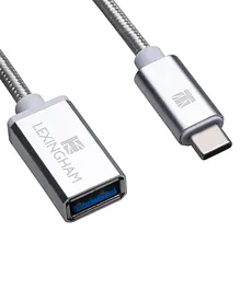 Lexingham Pro Micro USB Sync & Charge Braided Nylon Cable - Silver