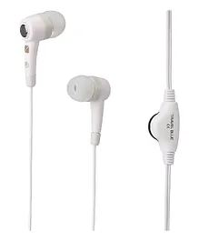 Lexingham Volume Control Ear Phones - White 