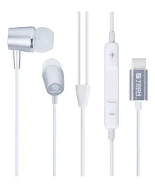 Travel Blue Premium Earphones with USB-C Plug - Grey