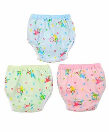 longlife Water Proof Pant Style Diapers Multicolor - Pack of 3