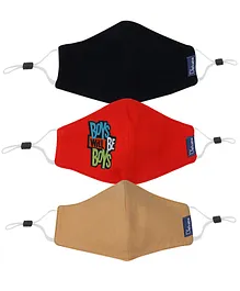D'chica Set Of 3 2 Ply Assorted Masks - Assorted