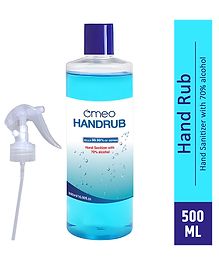 Omeo Alcohol Based Instant Hand Rub Sanitizer With Spray  500ml