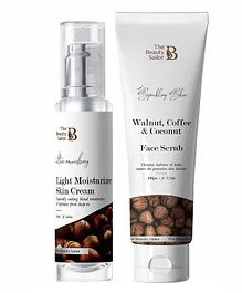 The Beauty Sailor Light Moisturizer Skin Cream And Coffee And Coconut Face Scrub - 50 ml 100 gm