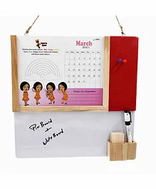 IVEI Mighty Raju Calendar & Combination Board - Red