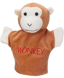 PLAY TOONS-Monkey Hand Puppet Brown - 21 cm (Color May Vary)