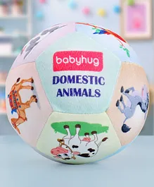Babyhug Domestic Animals Themed Soft Ball Multicolor - Height 40 cm