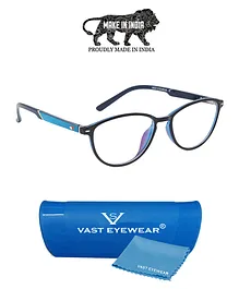 Vast Cateye Style Blue Ray & UV Protection Glasses - Blue 