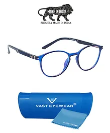 Vast Cateye Style Blue Ray and UV Protection Glasses - Blue