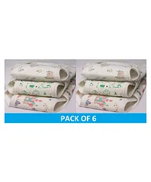 Lollipop Lane Cloth Diaper with Velcro Closure and Muslin Lining Small - Pack of 6