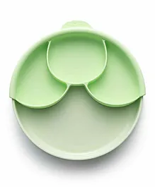 Miniware Section Feeding Plate - Green