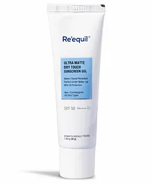 Re'equil Ultra Matte Dry Touch Sunscreen Gel SPF 50 PA++++ - 50 gm