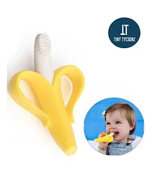 Tiny Tycoonz Silicone Training Toothbrush - Yellow