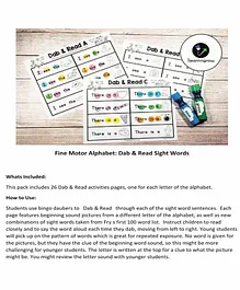 ilearnngrow A to Z Sight Words Sheets - English