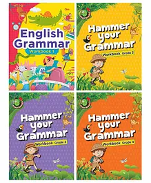 Hammer Your Grammer Workbooks Set of 4 Books - English