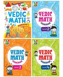 Vedic Math Grade 1st to 4th Book Pack of 4 - English