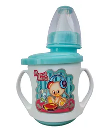 Enorme Twin Handle Sipper Teddy Print Green - 175 ml