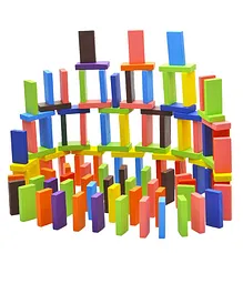 Enorme Wooden Dominos Building Blocks Set Multicolor - 100 Pieces