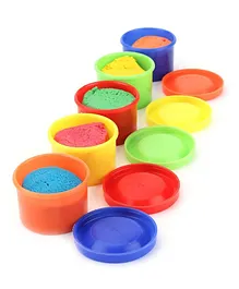 Enorme 5 In 1 Magic Dough Clay Set With Moulding Animal Shapes - Multicolor