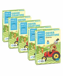 Chalk And Chuckles Clever Counting Pack Of 5 - Multicolor
