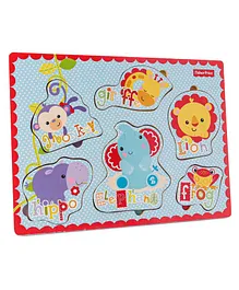 Fisher Price Board Puzzle Sky Blue - 6 Pieces 