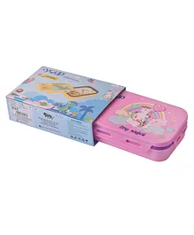 Youp Lunch Box with Spoon and Small Container Pink - 500 ml