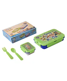Youp Stainless Steel Paw Patrol Kids Lunch Box Ryder Green And Blue - 450 ml