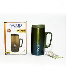 Youp Thermosteel Metallic Coffee Mug Green - 250 ml