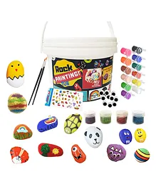 Yellow Nuts Rock Painting Kit - Multicolour