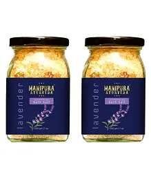 Manipura Ayurveda Lavender Bath Salt Pack of 2 - 200 gm each