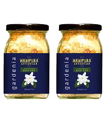 Manipura Ayurveda Gardenia Bath Salt Pack of 2 - 200 gm each