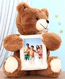 Chun Mun Stuff Teddy Bear With Photo Frame Soft Toy Brown - Height 40 cm
