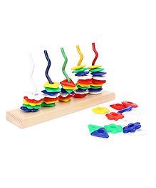 little genius shape & pattern zig zag  multicolor