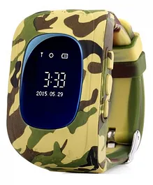 SeTracker Smart Watch With Two Way & SOS Calling Anti Lost Tracker GPS Positioning Compatible With All Android/iOS Mobiles - Yellow Green