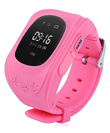 SeTracker Smart Watch With Two Way & SOS Calling Anti Lost Tracker LBS Positioning Alarm - Pink